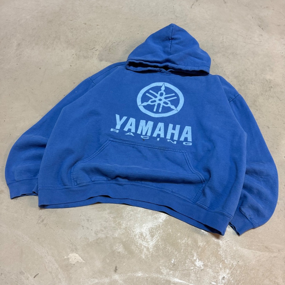 Vintage y2k Blue Yamaha Racing Hoodie